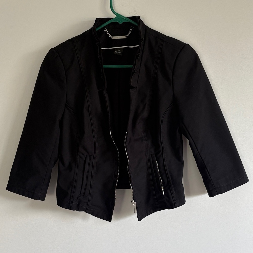 Women's Black Cropped Jacket